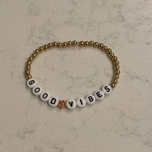 Handmade Beaded Mantra Bracelet